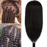 100% Remy Mannequin Head Training Human Hair Hair Manikin Cosmetology Doll Head