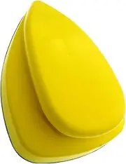iplusmile Self-adhesive Polishing Pad Triangle Sandpaper Backing Manual Grinding Disc Black/yellow for Sanding