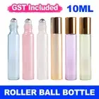 6 Color 10ml Glass Roller Bottle Rollerball Perfume Essential Oil Roll On Ball
