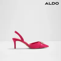 在飛比找momo購物網優惠-【ALDO】DECORA-氣質奢華水鑽後繫帶高跟鞋-女鞋(桃