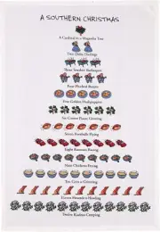 Mistletoe & Co. A Southern Christmas Kitchen Towel, 18" x 26"