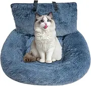 Pet Car Seat, Soft Dog Safety Cushion, Non-slip, Machine-Washable, Detachable Pet Supplies For Road Trips Daily Commuting Family Vacations
