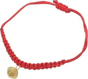 JOINPAYA Red Hand Woven Cat Collar with Adjustable Charming Fortune Bell Decoration Durable Red Rope and Materials for Kittens and Small Pets