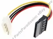 Lot10 6"inch 4pin Male Molex~SATA Female, Drive Power Adapter Cable/Cord/Wire