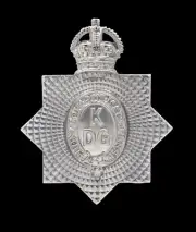 1st Kings Dragoons Guards Cap Badge Hallmarked Silver