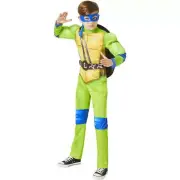 TMNT Ninja Turtles Boys Leonardo Muscle Light Up Belt Halloween Costume: 10-12