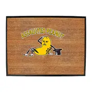 Assaulted Peanut - Funny Novelty Doormat Man Cave Floor mat