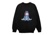Winnie the Pooh Girls Classic Eeyore Sweatshirt (Black) - UTBI1996