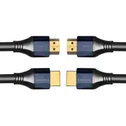 2x Cruxtec 1m Type A HDMI 2.1 4K/8K w/ Ethernet Male to Male Cable Connector BLK