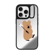 iPhone 16 Pro Mirror Ring Stand Case MagSafe Compatible Walking Quokka