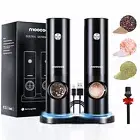 Electric Salt and Pepper Grinder Set Gifts for Women Grilling Men White Eleph...