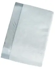 Melange Home Plaza Silk-Blend Throw with Silk Charmeuse Border