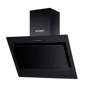 Devanti 900mm Range Hood 90cm Rangehood Glass Blac