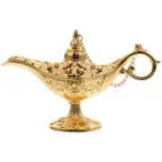 Ghee Oil Metal Carved Incense Burner Vintage