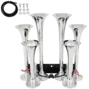 Kits For Ford Chevy Ram Toyota 4A 6 Trumpet Train Air Horn Loud Truck Pickup