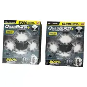 Bell + Howell Quadburst Deluxe 10.62" Grey 4 Panel LED Flush Mount (2 Pack)