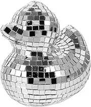 Mirror Disco Ball Duck Decoration Reflective Adornment for Parties Weddings Home Decor Unique Desktop Ornament for Birthdays Events Finish