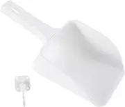 Amosfun Ice Scoop with Hook Holder 2pc Small Ice Scooper for Freezer Universal Kitchen Bar Party Tool