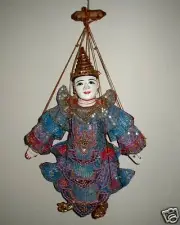 NEW MARIONETTE PUPPET Luang Prabang Laos HANDCRAFT 15"