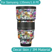 For Samyang AF 135mm F1.8 FE Decal Skin Vinyl Wrap Film Camera Lens Sticker