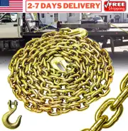 1/2" 3/8" 5/16" Transport Binder Chain 10′ 15′ 20′ Tie Down Tow Clevis Grab Hook