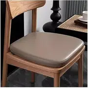 Chair Cushion Outdoor Waterproof-Faux Leather Kitchens Chair Pads Non-Slip Memory Foam Dining Seat Pads with Zipper 4cm Thick for Patio Furniture Garden(#2,17"x16.5")