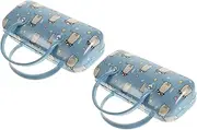[Holibanna] Travel Glasses Holder 2pcs Boys and Girls Sunglasses Case Portable Easy to Open Sturdy Pu Material