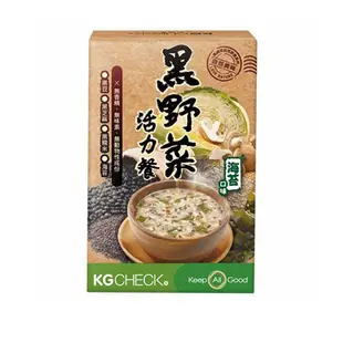 聯華食品 KGCHECK 黑野菜活力餐 海苔口味 6包/盒 黑豆/黑芝麻/黑糯米/海苔 代餐 窈窕美麗 現貨 蝦皮直送