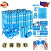 Durable 3000-Pack Dog Waste Bags with 3 Portable Dispensers for Easy Cleanup