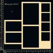 Dusty Attic Chipboard 8x9 - College Frameworks #1, DA3626