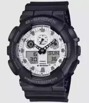 Casio G-Shock Analog/Digital White Dial Black Men’s Watch GA100WD-1A/GA-100WD-1A