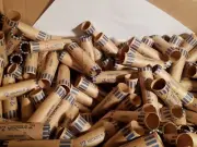 1000 NF String Paper Nickel Wrappers Pre-Crimped End Shotgun Rolls Holds $2 ea
