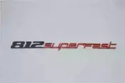 Ferrari 812superfast Rear Badge Emblem Black Brand New (1 PCS）