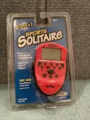 2003 Rec Zone - Sports Solitaire - 2 Games In 1 - Handheld Electronic Game - Red