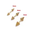 Punk Tragus Helix Stud Barbell Earring Ear Cartilage Stud Rivet Spike Cone Tip
