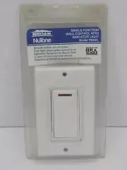 Broan NuTone P69WL Single Function Lighted Rocker Switch White - OEM Original