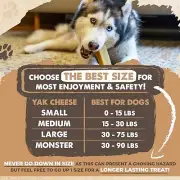 Himalayan Cheese Chews Dog Treats XL-12 Pcs Lactose & Gluten Free for Large Dog