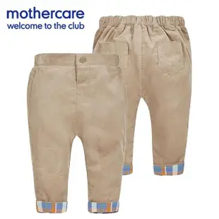 【mothercare】專櫃童裝 咖啡鋪棉條絨褲/長褲(3-6個月)