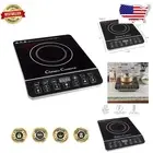 Elegant 1800W Induction Cooktop - Portable Electric Stove with 10 Power Settings