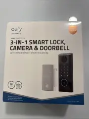 EUFY 3 In 1 Smart Lock, Camera & Doorbell - RRP $799