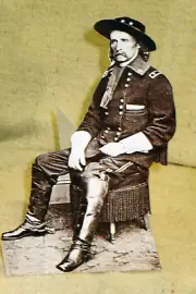 Gen. George Custer, 7th Cavalry, Civil War Tabletop Display Standee 10 1/2" Tall