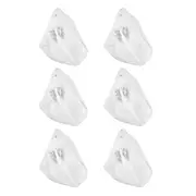 6PK Wishstone Gemstone Clear Quartz Natural Unique Stone Healing/Soothing White