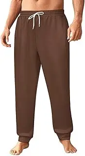 [Generic] Men's Sweatpants, Dark Warm Chestnut-87, Polyester Joggers, Sweatpants Jogging Pants for Workout Running