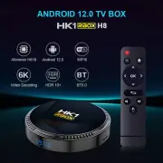 HK1 Rbox-h8 wifi6 Ultra HD Android 12 Quad Core Smart TV Box Media Player T2I4