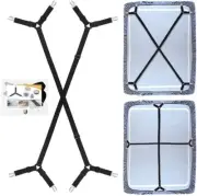 Bed Sheet Holder Straps, 2Pcs Adjustable Crisscross Fitted Sheet Band AU FREE SH