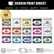 Low Temp Plastisol Ink For Screen Printing - Cures at 270 F - 15 Colors