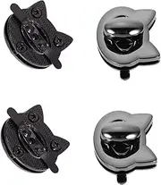 Healvian 5Pcs Decorative Zinc Alloy Bag Lock Buckles Durable Hasp for Luggage Handbag and Purse Accessories Elegant Replacement for Old Damaged Locks Easy to Use and Stylish