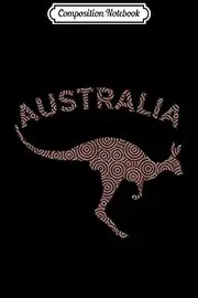 Composition Notebook: Australian Aboriginal Dot Art Kangaroo Souvenir With Journal/Notebook Blank Lined Ruled 6x9 100 Pages