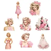 Pink Doll Embellishments Junk Journal Scrapbook PICK ONE