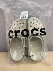 Crocs Classic Platform Clog Slip On Casual Shoe 206750 Bone Beige Women 10 Men 8